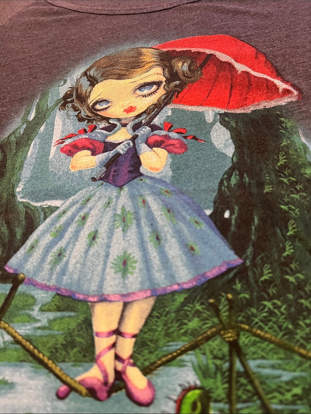 Tightrope Girls' Graphic Tee with Purple Crocodile Illustration - Picture 4 of 8